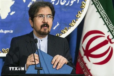 Người phát ngôn Bộ Ngoại giao Iran Bahram Qasemi. (Ảnh: THX/TTXVN)