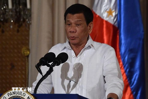 Tổng thống Philippines Rodrigo Duterte. (Ảnh: THX/TTXVN)