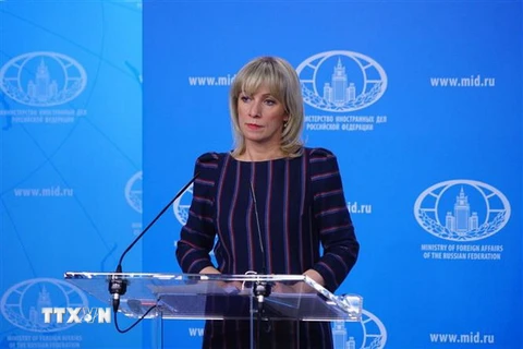 Người phát ngôn Bộ Ngoại giao Nga Maria Zakharova. (Ảnh: TASS/TTXVN)