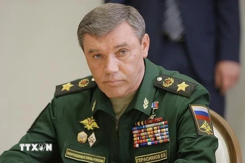 Tổng Tham mưu trưởng quân đội Nga Valery Gerasimov. (Ảnh: TASS/TTXVN)