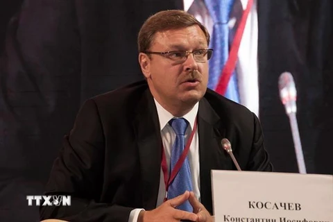 Chủ tịch Ủy ban Đối ngoại Hội đồng Liên bang (Thượng viện) Nga Konstantin Kosachev. (Ảnh: Alwaght/TTXVN)