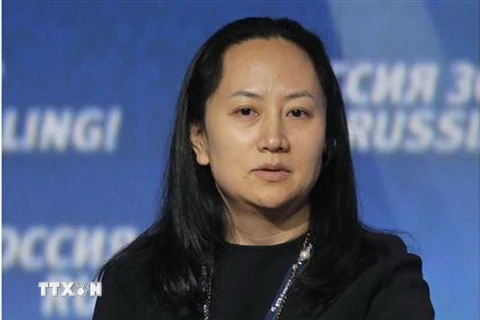 Giám đốc Tài chính Tập đoàn viễn thông Trung Quốc Huawei Mạnh Vãn Chu. (Ảnh: EPA/TTXVN)