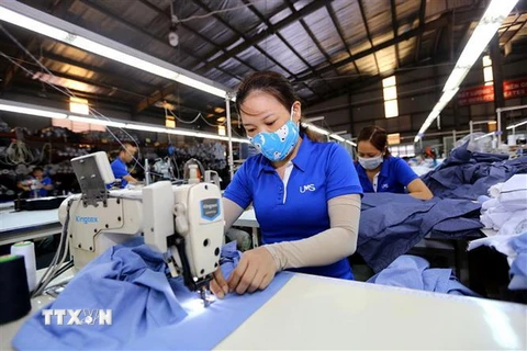 CPTPP được kỳ vọng sẽ tạo cú hích cho nhiều ngành hàng của Việt Nam, trong đó có ngành dệt may. (Ảnh: Danh Lam/TTXVN)