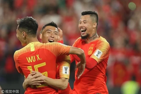 Đội tuyển Trung Quốc thẳng tiến vào vòng 1/8 Asian Cup 2019. (Nguồn: Sina)