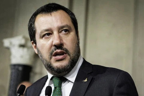 Bộ trưởng Nội vụ Italy Matteo Salvini. (Nguồn: Getty)