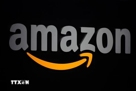 Biểu tượng Amazon tại New York, Mỹ. (Ảnh: AFP/TTXVN)