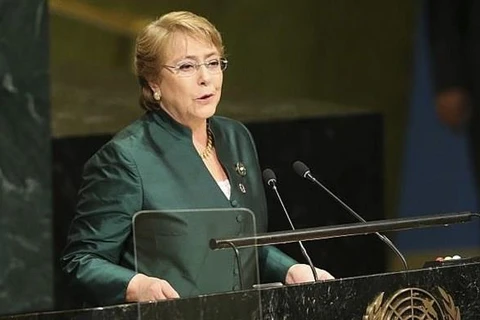 Người đứng đầu cơ quan nhân quyền Liên hợp quốc Michelle Bachelet. (Nguồn: AP)