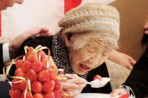 Cụ bà Kane Tanaka, 116 tuổi. (Nguồn: AFP)