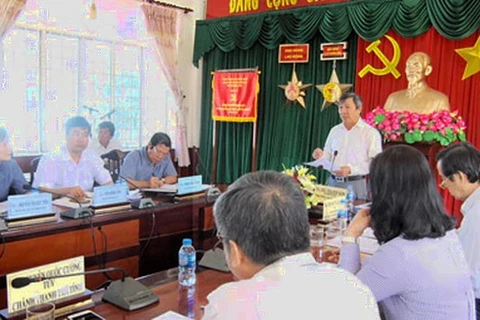 Đồng chí Hồ Thanh Sơn phát biểu tại một hội nghị của Tỉnh. (Nguồn: dongnai.gov)