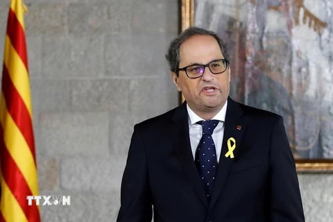 Thủ hiến Catalonia Quim Torra. (Ảnh: AFP/TTXVN)