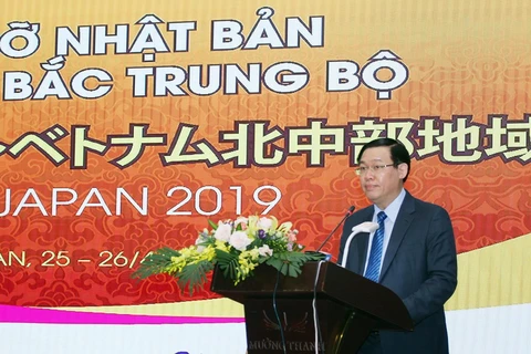 Phó Thủ tướng Vương Đình Huệ phát biểu tại hội nghị. (Ảnh: Nguyễn Dân/TTXVN)