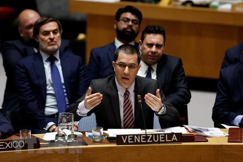 Ngoại trưởng Venezuela Jorge Arreaza. (Ảnh: THX/TTXVN)