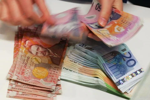 Tiền đôla New Zealand. (Ảnh: AFP/TTXVN)