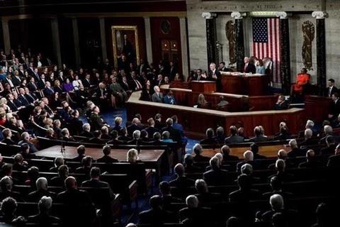 Toàn cảnh một phiên họp của Hạ viện tại Washington DC. (Ảnh: THX/TTXVN)