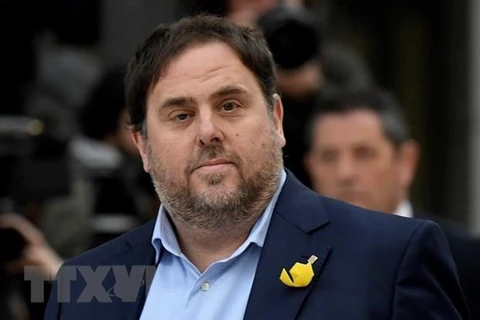 Cựu Phó Thủ hiến vùng Catalonia Oriol Junqueras. (Ảnh: AFP/TTXVN)