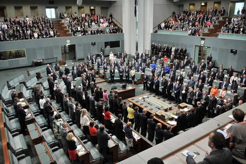 Toàn cảnh một phiên họp Quốc hội Australia ở Canberra. (Ảnh: AFP/TTXVN)