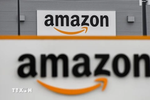 Biểu tượng Amazon. (Ảnh: AFP/TTXVN)