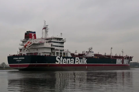 Tàu Stena Impero, treo cờ Anh. (Ảnh: AFP/TTXVN)