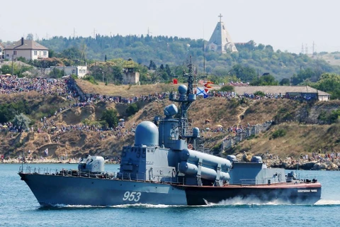 Ukraine bắt giữ một tàu chở dầu của Nga. (Nguồn: AFP)