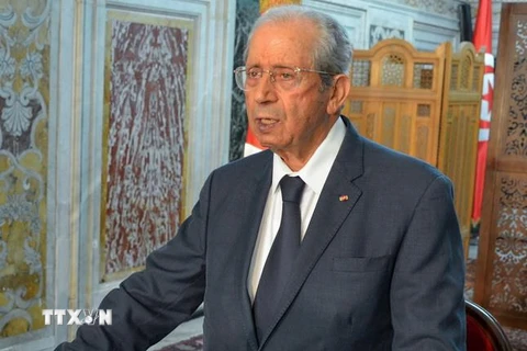 Tổng thống tạm quyền Tunisia Mohamed Ennaceur. (Ảnh: AFP/TTXVN)