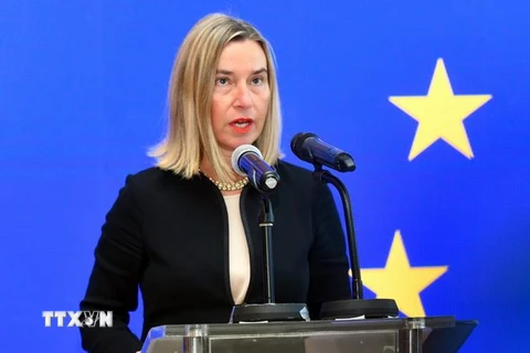 Đại diện cấp cao của Liên minh châu Âu (EU) phụ trách chính sách an ninh và đối ngoại Federica Mogherini. (Ảnh: AFP/TTXVN)
