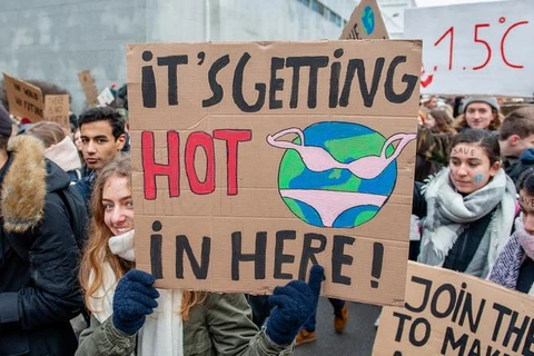 Diễu hành vì chính sách khí hậu. (Nguồn: Getty Images)