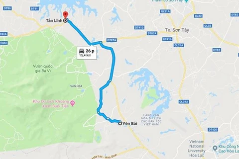 Tuyến đường Tản Lĩnh-Yên Bài.