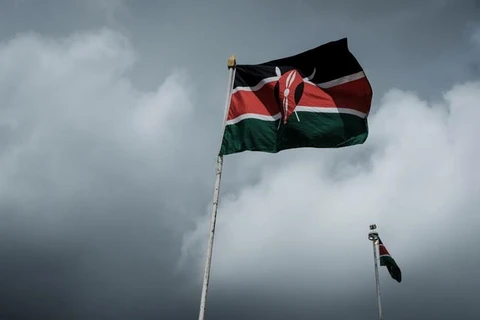 Quốc kỳ Kenya bay ở Nairobi. (Nguồn: AFP)