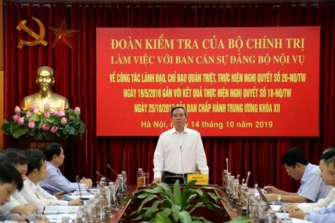 Ông Nguyễn Văn Bình phát biểu tại buổi làm việc. (Nguồn: moha.gov)