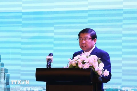Chủ tịch UBND Thành phố Hồ Chí Minh Nguyễn Thành Phong. (Ảnh: Trần Xuân Tình/TTXVN)