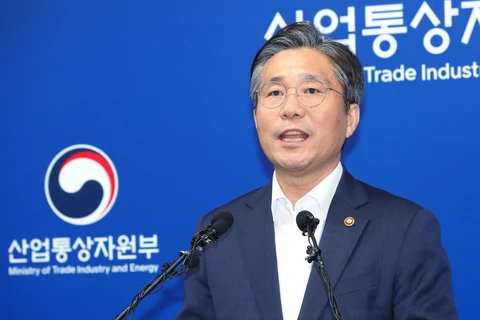 Bộ trưởng Thương mại, Công nghiệp và Năng lượng Hàn Quốc Sung Yun-mo. (Ảnh: Yonhap/TTXVN)