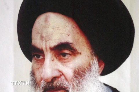 Giáo sỹ hàng đầu theo dòng Hồi giáo Shiite ở Iraq Ali Sistani. (Ảnh: AFP/TTXVN)