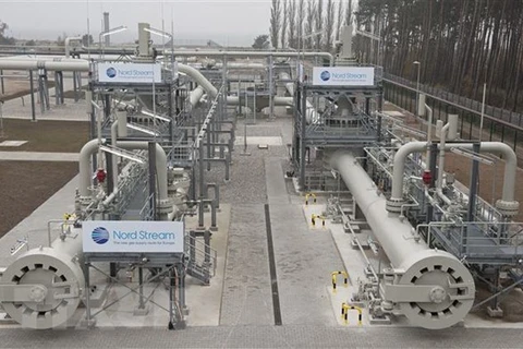 Hệ thống đường ống dẫn khí của dự án Dòng chảy phương Bắc 2 tại Lubmin thuộc Đức. (Nguồn: AFP/TTXVN)