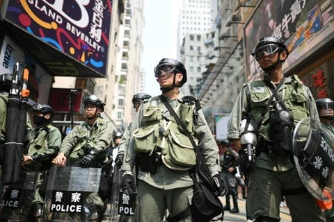 Cảnh sát Hong Kong. (Nguồn: AFP)