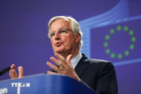 Trưởng đoàn đàm phán Brexit của EU Michel Barnier. (Ảnh: THX/TTXVN)