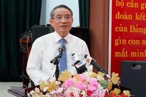 Bí thư Thành ủy, Trưởng Đoàn Đại biểu Quốc hội thành phố Đà Nẵng Trương Quang Nghĩa. (Ảnh: Nguyễn Sơn/TTXVN)