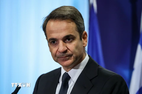 Thủ tướng Hy Lạp Kyriakos Mitsotakis. (Ảnh: AFP/TTXVN)