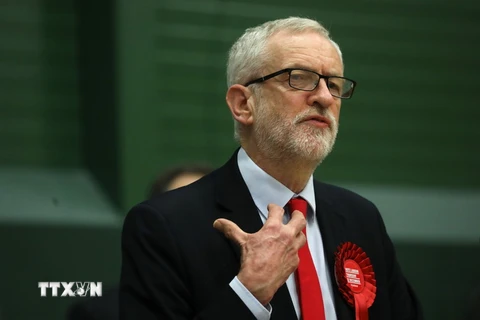 Chủ tịch Công đảng Anh Jeremy Corbyn. (Ảnh: AFP/TTXVN)