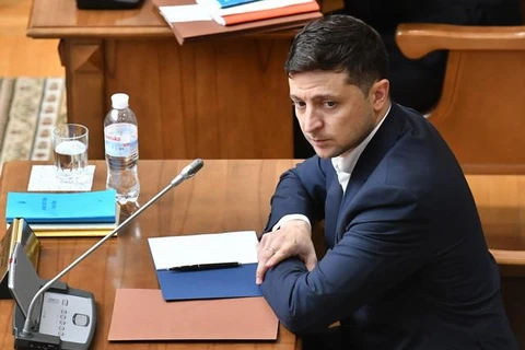 Tổng thống Ukraine Volodymyr Zelensky. (Ảnh: AFP/TTXVN)