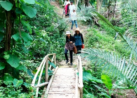 Điểm tham quan nhà vườn tại xã Đa Kai, huyện Tánh Linh. (Nguồn: binhthuan.gov)