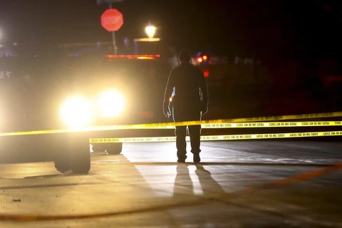 Cảnh sát điều tra vụ xả súng ngày 17/1 tại Utah. (Nguồn: AP)