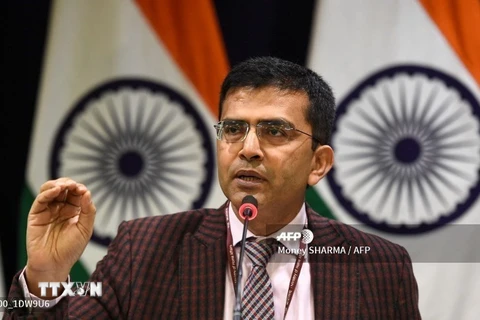 Người phát ngôn Bộ Ngoại giao Ấn Độ Raveesh Kumar. (Ảnh: AFP/TTXVN)