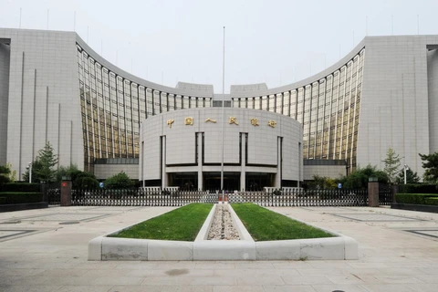 Trụ sở Ngân hàng Nhân dân Trung Quốc (PBoC) tại Bắc Kinh. (Ảnh: AFP/TTXVN)