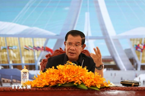 Thủ tướng Campuchia Samdech Techo Hun Sen. (Ảnh: THX/TTXVN)