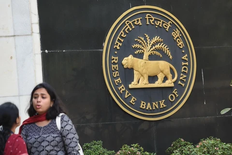 Trụ sở Ngân hàng Trung ương Ấn Độ ở Mumbai. (Ảnh: AFP/TTXVN)