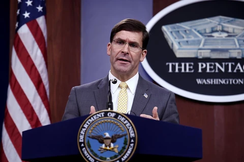 Bộ trưởng Quốc phòng Mỹ Mark Esper. (Ảnh: AFP/TTXVN)