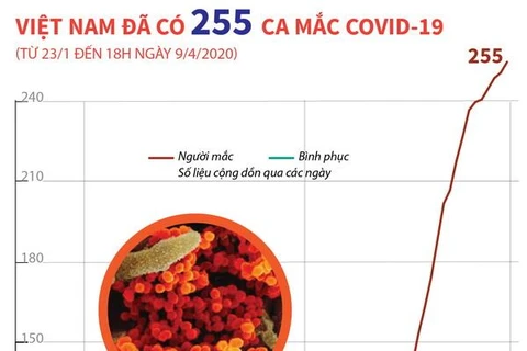 [Infographics] Việt Nam đã có 255 trường hợp mắc COVID-19 
