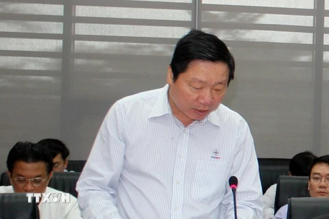 Giám đốc Ban QLDA các công trình điện miền Trung Nguyễn Đức Tuyển. (Ảnh: Ngọc Hà/TTXVN)