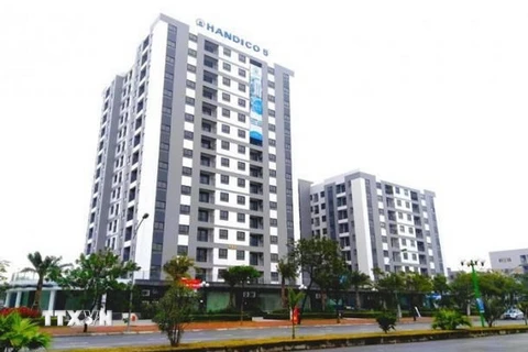 Dự án HanHomes Giang Biên (quận Long Biên, Hà Nội) do Handico 5 làm chủ đầu tư. (Ảnh: Minh Nghĩa/TTXVN)