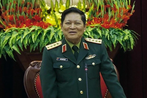 Đại tướng Ngô Xuân Lịch, Ủy viên Bộ Chính trị, Phó Bí thư Quân ủy Trung ương, Bộ trưởng Bộ Quốc phòng. (Ảnh: Trọng Đạt/TTXVN)